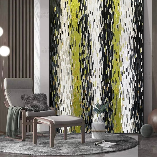 Custom Luxury Glass Mosaic Mural Decor Abstract Art