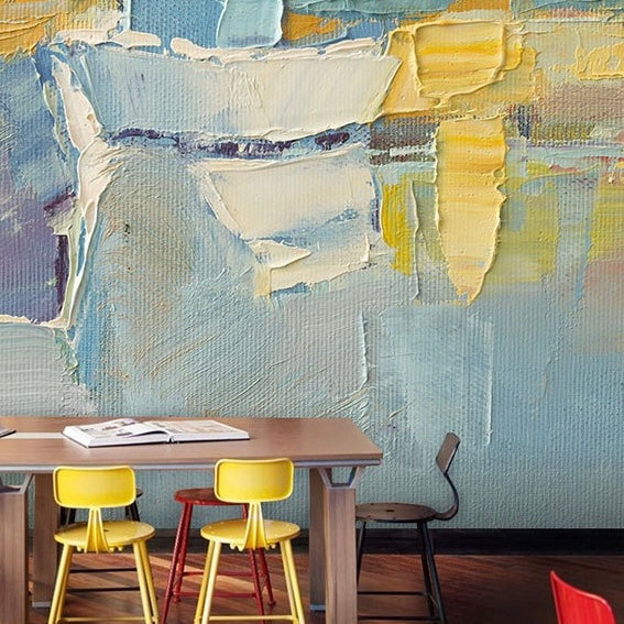 Custom Wallpaper Mural – Abstract Oil Painting Effect Graffiti Art Wallpaper, Personalized Modern Décor for Home or Office