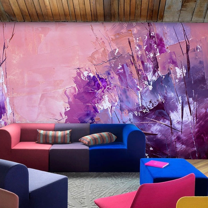 Custom Wallpaper Mural – Abstract Oil Painting Effect Graffiti Art Wallpaper, Personalized Modern Décor for Home or Office