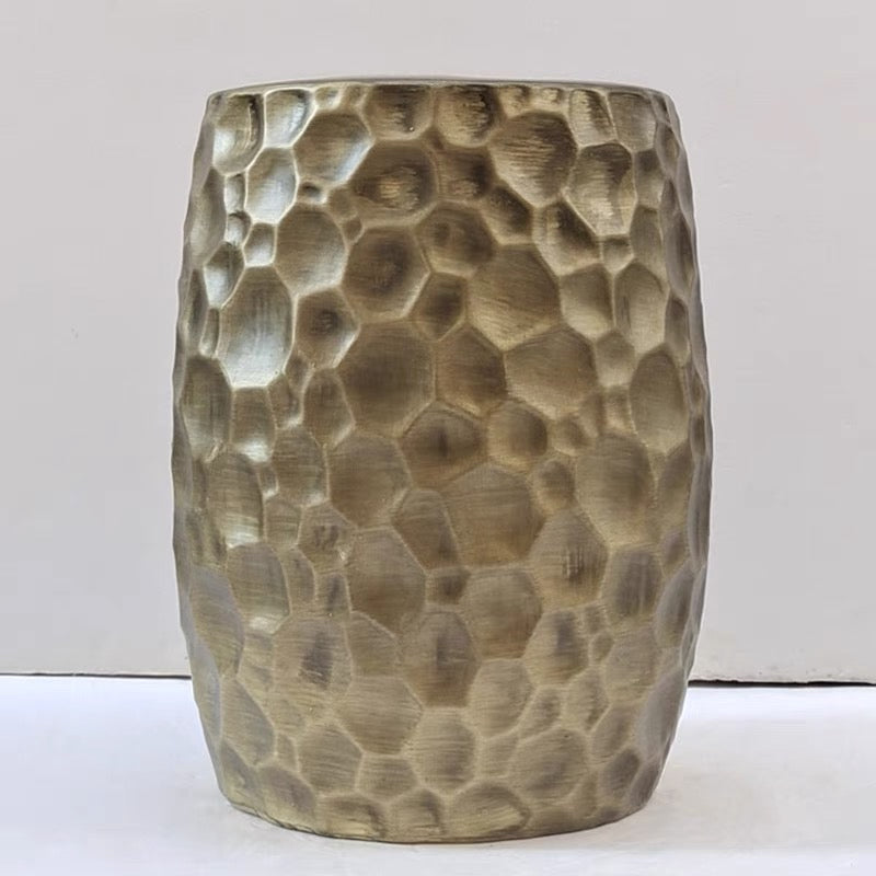 Artful-Retro-Bronze-Gold-Ceramics-Stool-Side-Table-entryway-stool-home-decor