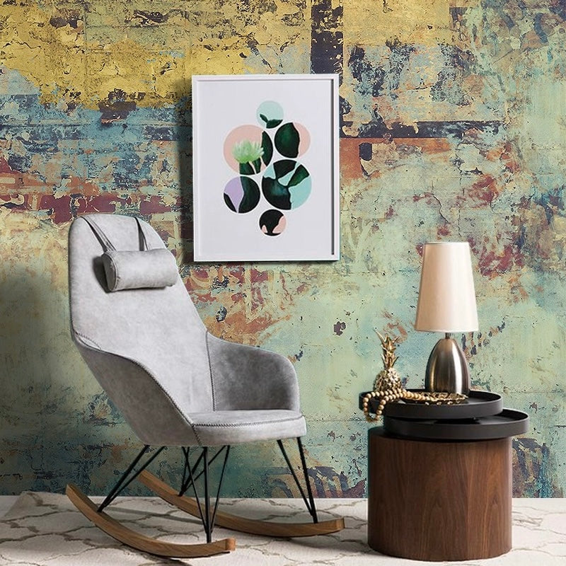 Custom Mural Wallpaper Nordic Abstract Retro Graffiti Art (㎡)