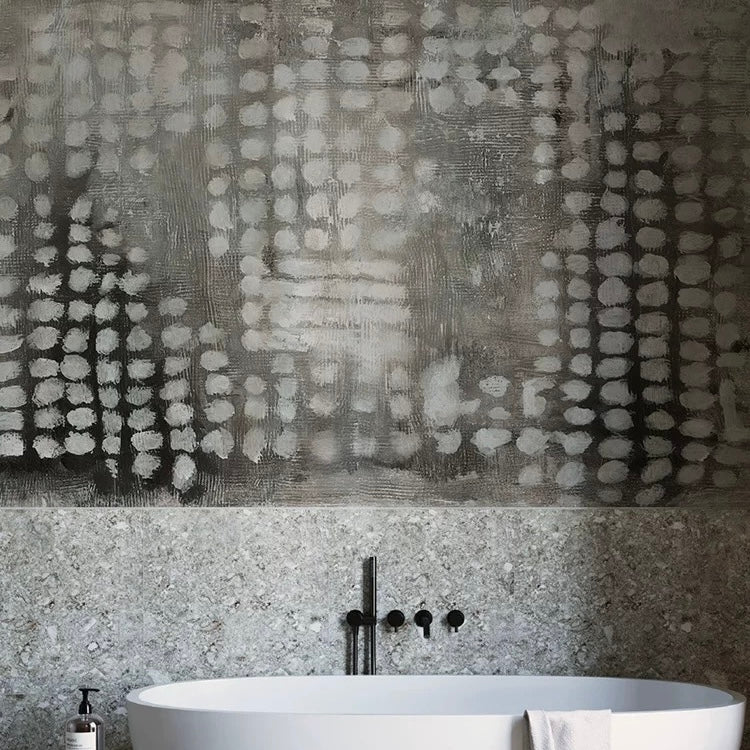 Retro Plain Solid Color Wallpaper-Grey