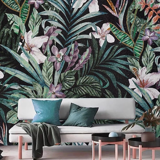 custom-glass-mosaic-mural-tropical-rainforest-plants-and-leaves