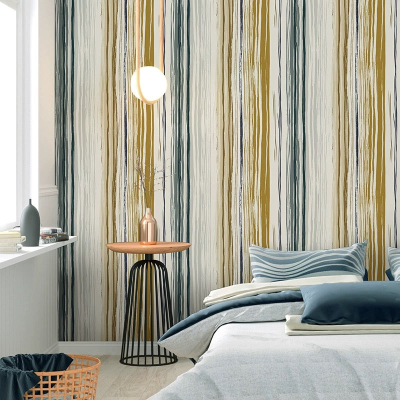 Fashion Vertical Lines Patterned Wallpaper (5.3 ㎡)