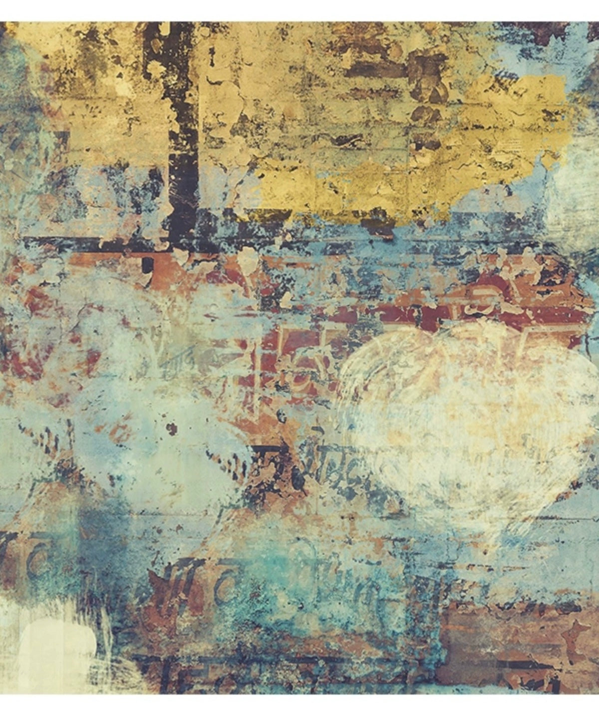 Custom Mural Wallpaper Nordic Abstract Retro Graffiti Art (㎡)