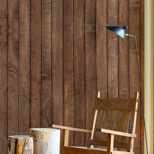 Striped Wood Grain Wallpaper