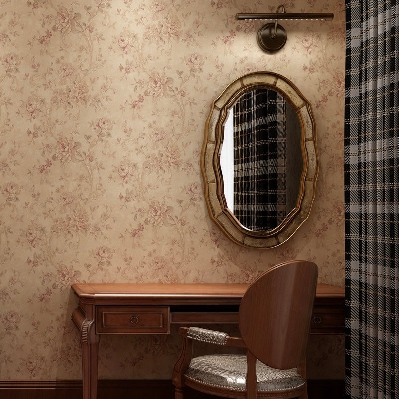 Retro American Style Mural Wallpaper 6 Color Options (㎡)
