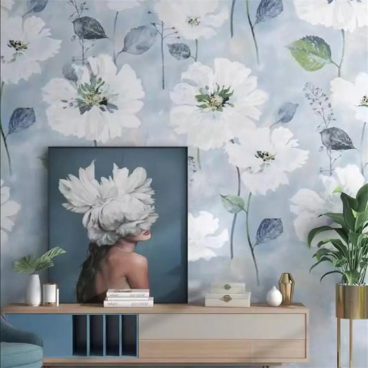 custom-wallpaper-fresh-white-floral-wall-mural