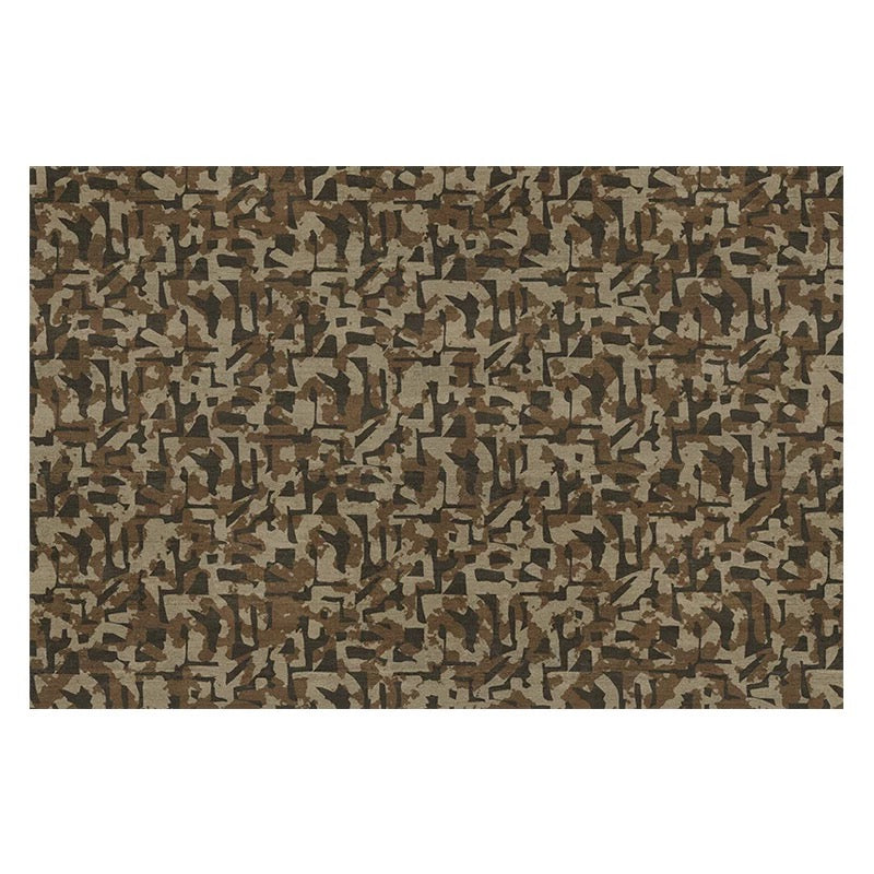 Abstract Camouflage Maze Wallpaper Mural - Custom Size, Non-Pasted Earth Tones