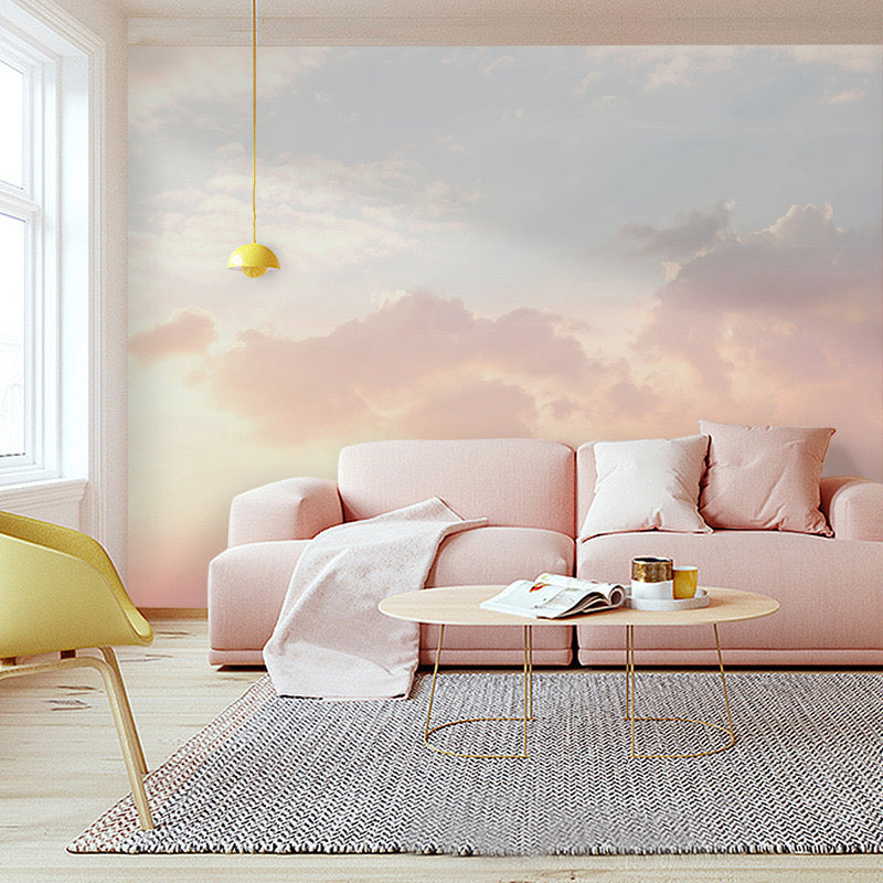 Custom Wallpaper Mural Retro Cloudy Sky (㎡)