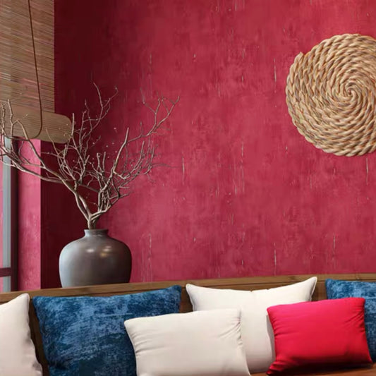 Nostalgia Retro Style Wallpaper Red (5.3 ㎡)