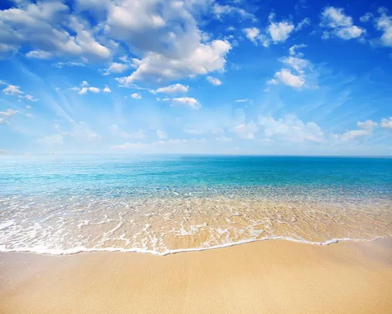 Custom-wall-mural-beach-scenery-landscape-wallpaper-sea-view-blue-sky