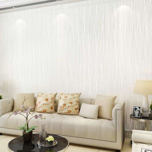 Modern-Solid-Color-Vertical-Striped-Wallpaper-wallcovering-living-room-bedroom