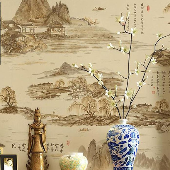 chinoiserie-wallpaper-chinese-style-ink-painting-effect-wallcovering-5.3-㎡