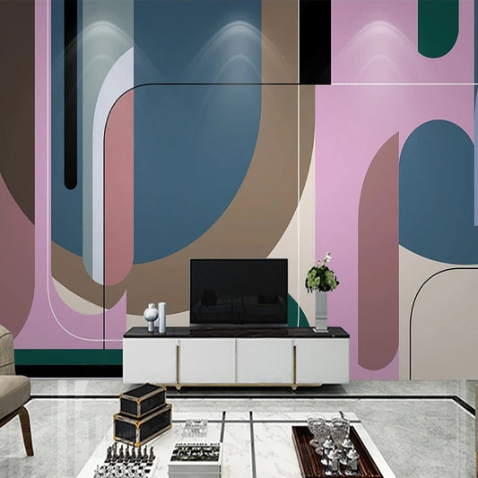 custom-mural-wallpaper-papier-peint-papel-de-parede-wall-decor-ideas-for-bedroom-living-room-dining-room-wallcovering-Modern-Abstract-Geometric-Figure-Lines