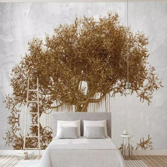 custom-mural-wallpaper-papier-peint-papel-de-parede-wall-decor-ideas-for-bedroom-living-room-dining-room-wallcovering-D-three-dimensional-golden-fortune-tree-wealth