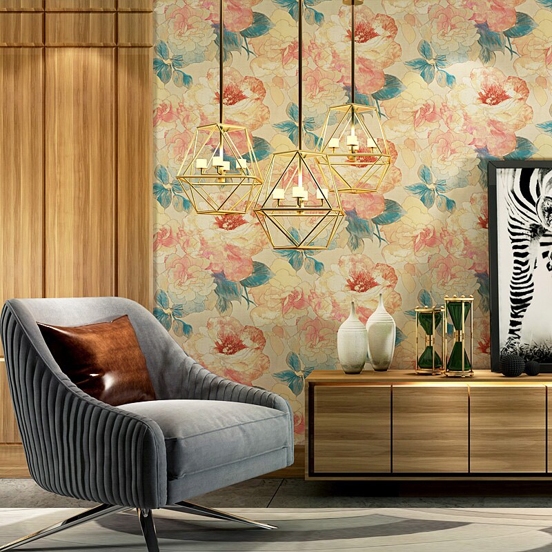 american-country-pink-big-flower-wallpaper-ink-painting-bedroom-tv-background-wall-non-woven-wallpaper-wall-papers-home-decor-papier-peint