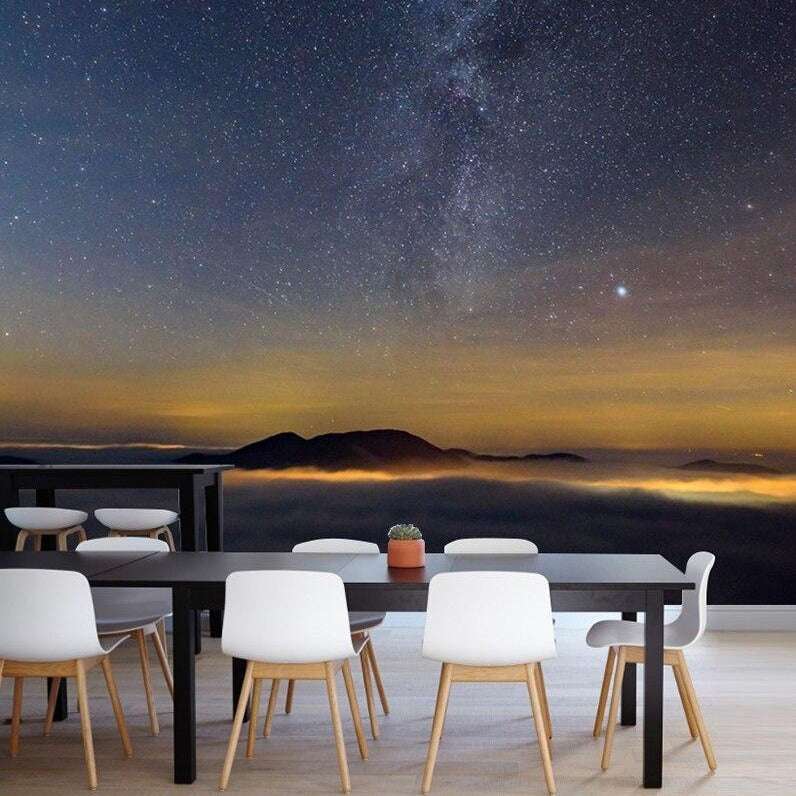 custom-mural-wallpaper-papier-peint-papel-de-parede-wall-decor-ideas-for-bedroom-living-room-dining-room-wallcovering-Modern-Universe-Star-Sky-Planet
