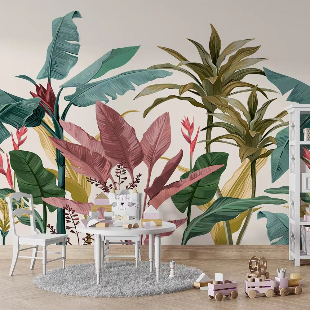 custom-mural-wallpaper-botanical-tropical-flower-3d-banana-leaf-wall-paper-minimalist-for-nursery-room-sofa-background-papier-peint