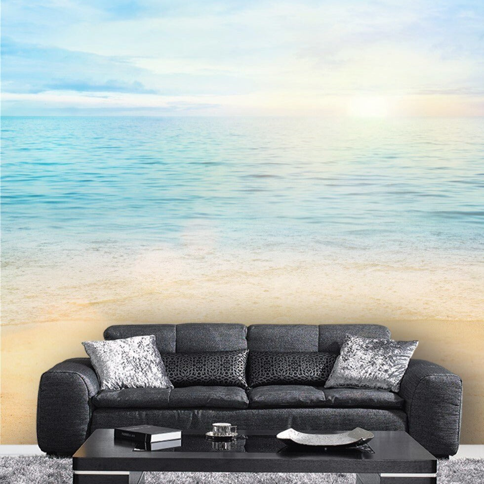 custom-mural-wallpaper-papier-peint-papel-de-parede-wall-decor-ideas-for-bedroom-living-room-dining-room-wallcovering-Beautiful-sea-summer-or-spring-abstract-background-ocean-themed