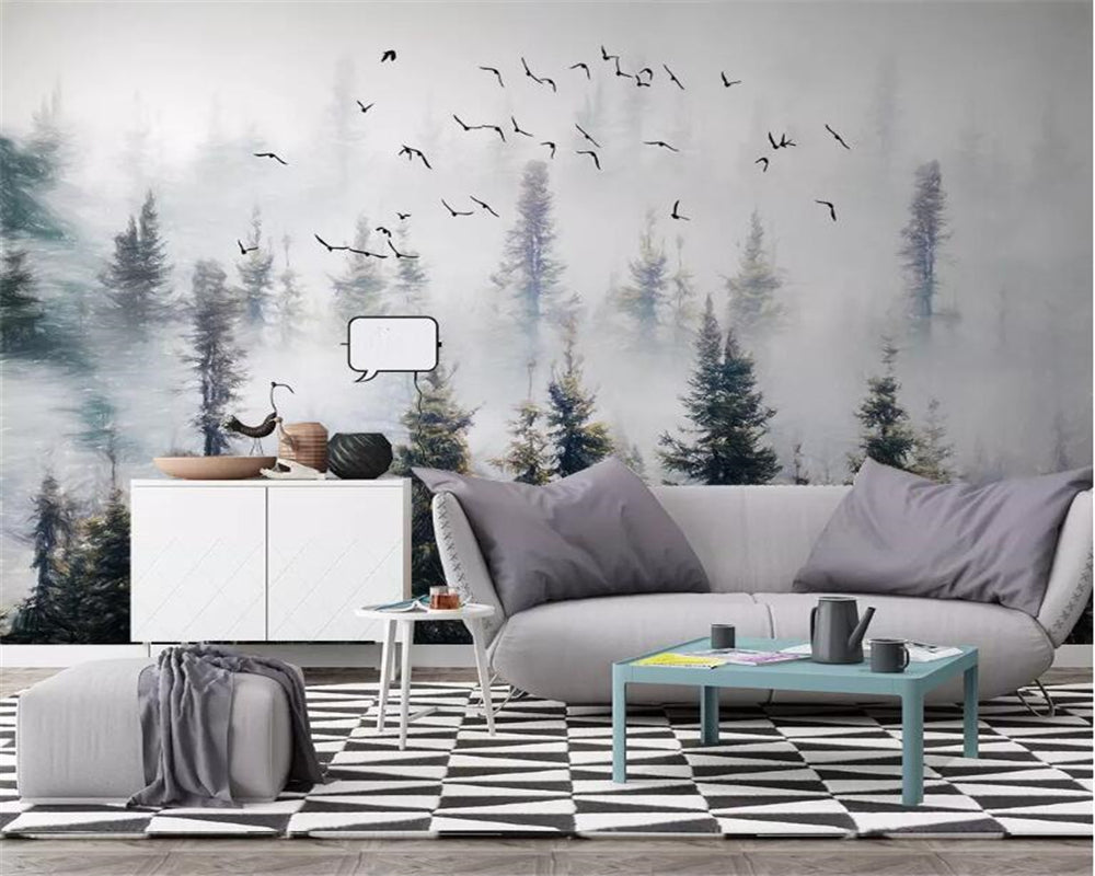 custom-large-3d-wallpaper-mural-hand-painted-nature-forest-cloud-bird-wallpaper-background-wall-painting-3d-wallpaper-papier-peint