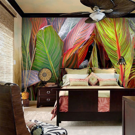custom-3d-large-mural-bedroom-living-room-sofa-tv-wallpaper-hand-painted-tropical-rainforest-banana-leaf-non-woven-photo-mural