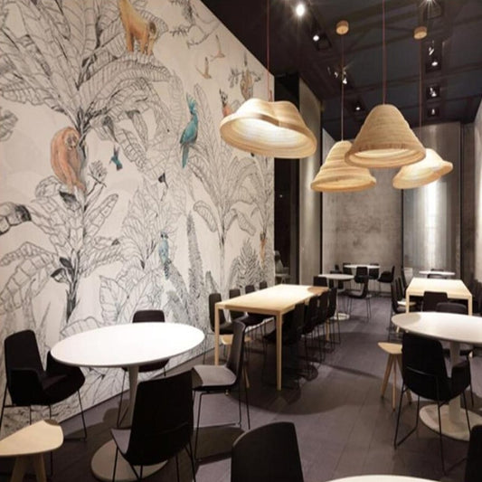 custom-3d-mural-wallpaper-french-landscape-tropical-rainforest-animals-and-plants-living-room-dining-room-background-wall-papier-peint