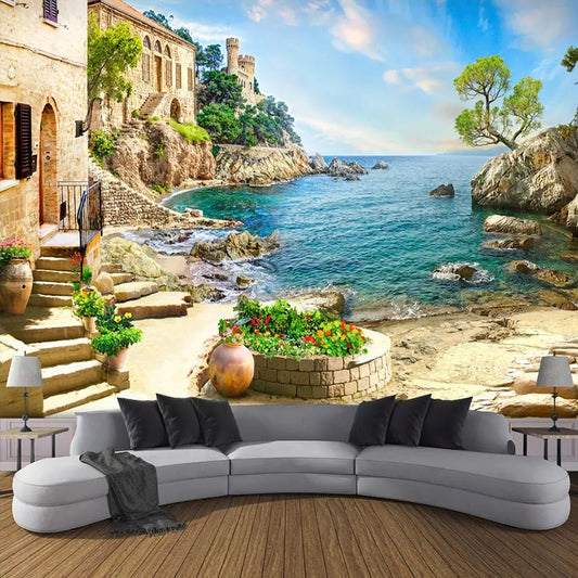 custom-3d-photo-wallpaper-castle-garden-sea-view-wall-painting-living-room-sofa-bedroom-wall-decoration-mural-papel-de-parede-3d