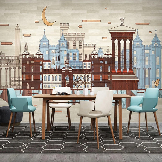 custom-3d-photo-wallpaper-hand-painted-city-building-retro-wood-plank-mural-living-room-study-room-bedroom-backdrop-home-decor-papier-peint
