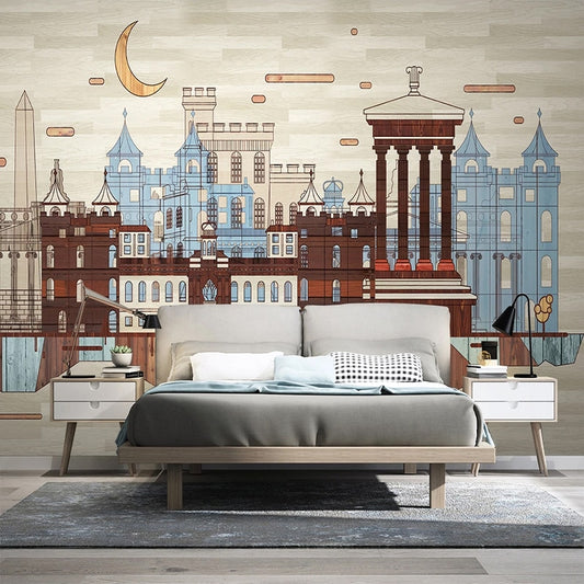 custom-3d-photo-wallpaper-hand-painted-city-building-retro-wood-plank-mural-living-room-study-room-bedroom-backdrop-home-decor-papier-peint