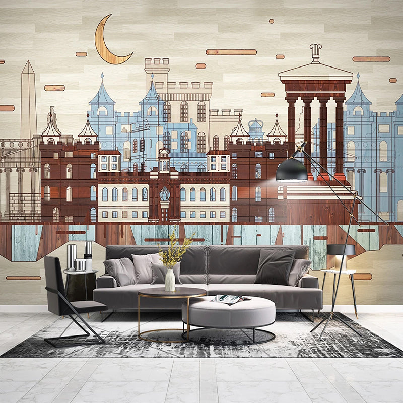 custom-3d-photo-wallpaper-hand-painted-city-building-retro-wood-plank-mural-living-room-study-room-bedroom-backdrop-home-decor-papier-peint