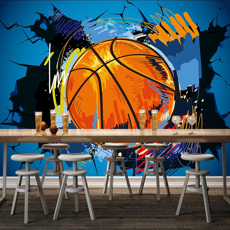 Basketball court Wall Mural Wallpaper