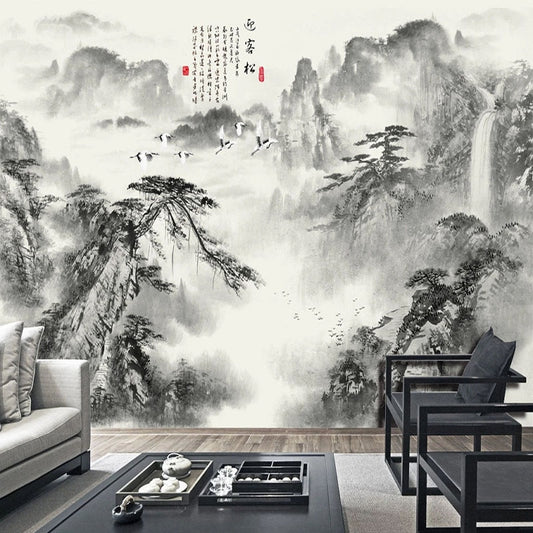custom-mural-wallpaper-papier-peint-papel-de-parede-wall-decor-ideas-for-bedroom-living-room-dining-room-wallcovering-Chinese-Style-Artistic-Ink-Painting-Waterfall