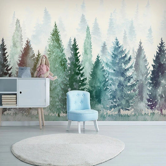 custom-3d-wallpaper-nordic-watercolor-hand-painted-misty-forest-murals-living-room-tv-sofa-bedroom-background-home-decor-poster-papier-peint