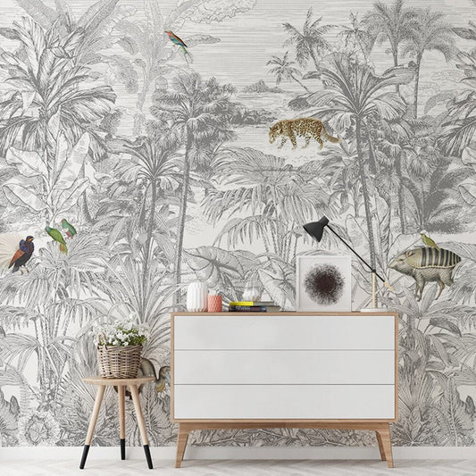 custom-3d-wallpaper-mural-retro-tropical-rainforest-southeast-asian-plants-living-room-sofa-hand-painted-background-wall-papier-peint