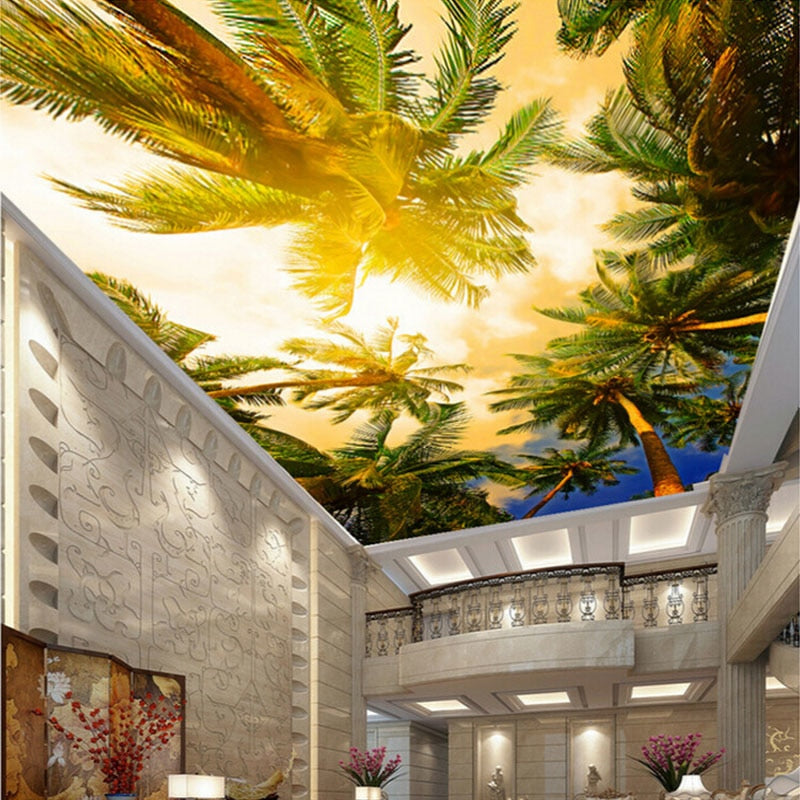 custom-any-size-sunset-coconut-photo-wallpaper-living-room-bedroom-ceiling-mural-wallpaper-wall-covering-roll-papel-de-parede-3d