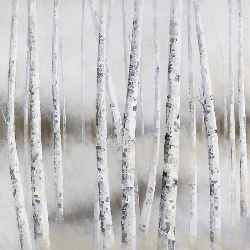 custom-mural-wallpaper-papier-peint-papel-de-parede-wall-decor-ideas-for-wallcovering-Birch-Forest-Oil-Painting-Fresco