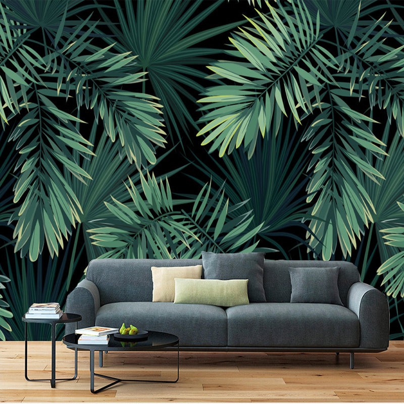custom-mural-wallpaper-european-vintage-hand-painted-rainforest-plantain-leaf-3d-wallpaper-living-room-sofa-background-decor