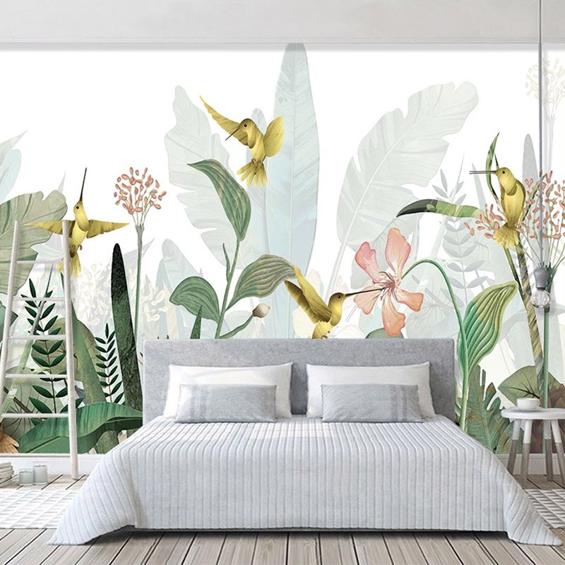 custom-mural-wallpaper-3d-living-room-bedroom-home-decor-wall-painting-papel-de-parede-papier-peint-plants-flower-bird-forest
