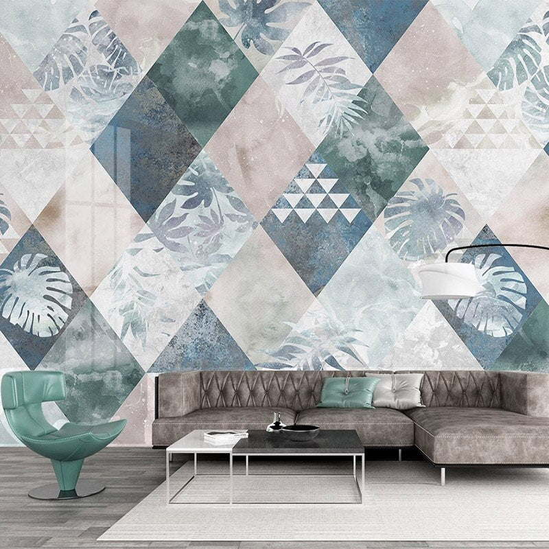 custom-wallpaper-mural-photo-nordic-modern-minimalist-plant-leaves-geometric-tv-background-wall-painting-living-room-bedroom-mural-decor-paper-papier-peint