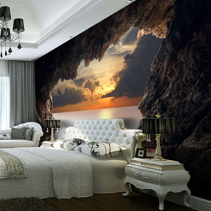 custom-photo-wallpaper-3d-stereoscopic-cave-seascape-sunrise-tv-background-modern-mural-wallpaper-living-room-bedroom-wall-art