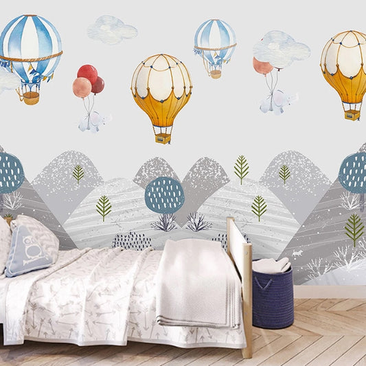 custom-photo-wallpaper-for-walls-3d-hand-painted-kids-room-hot-air-balloon-mountain-peak-girl-bedroom-cartoon-mural-wall-decor-nursery-papier-peint