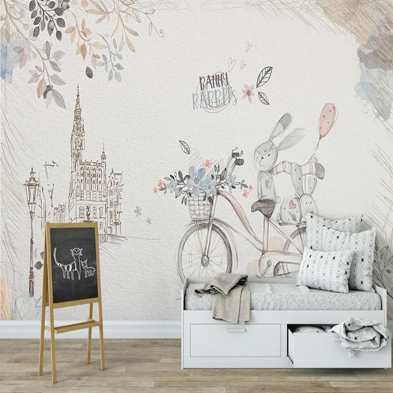 Magnetic wallpaper  Rabbit wallpaper, Animal print wallpaper, Wall murals  diy
