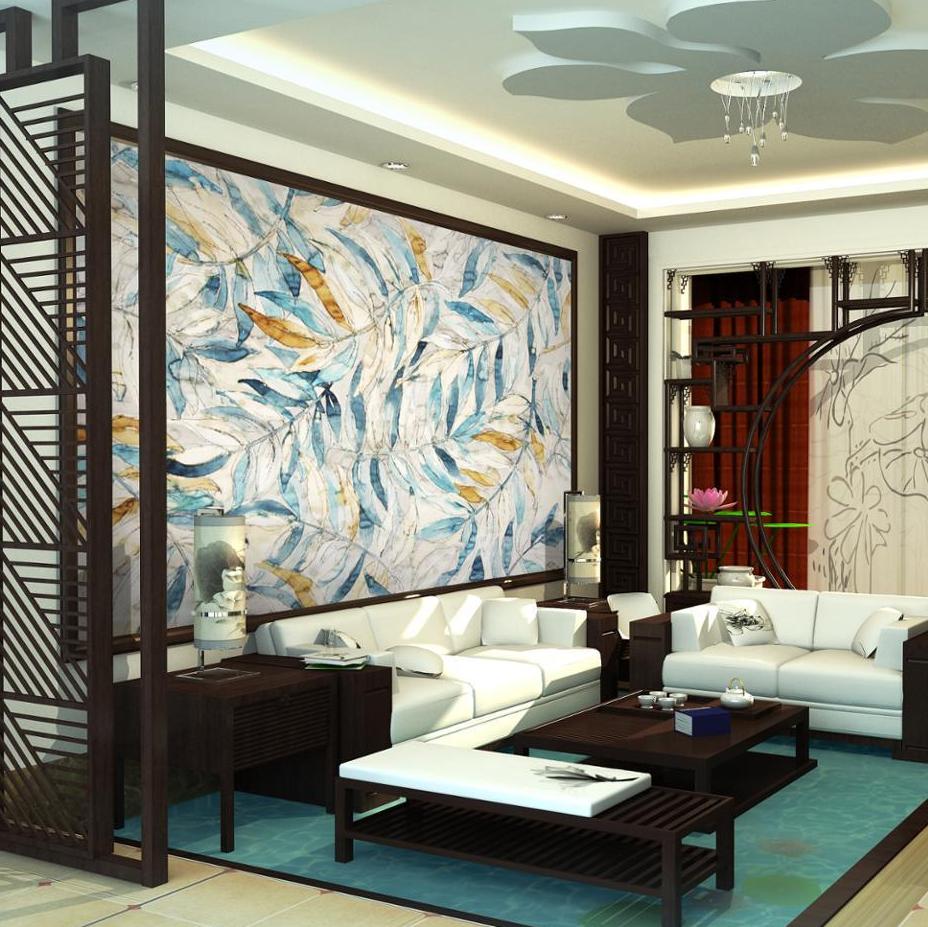 custom-size-photo-nordic-art-hand-painted-leaves-wallpaper-tv-bedroom-sofa-porch-aisle-living-room-restaurant-wallpaper-mural