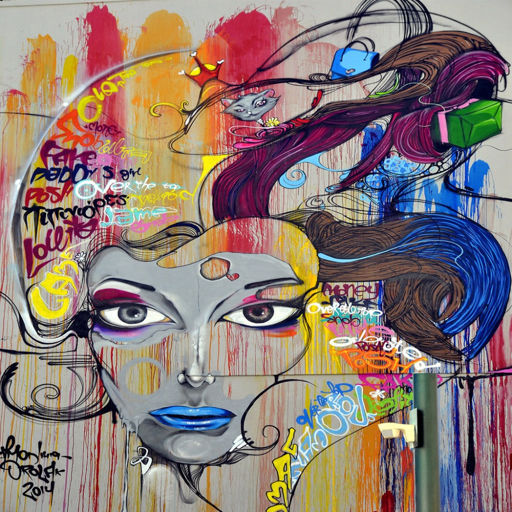 Creative-Wallpaper-beauty-graffiti