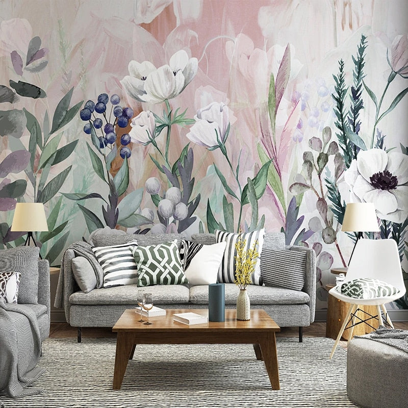 custom-mural-wallpaper-papier-peint-papel-de-parede-wall-decor-ideas-for-bedroom-living-room-dining-room-wallcovering-Nordic-Plants-Flowers-American-Pastoral-Wall-Cloth-Restaurant