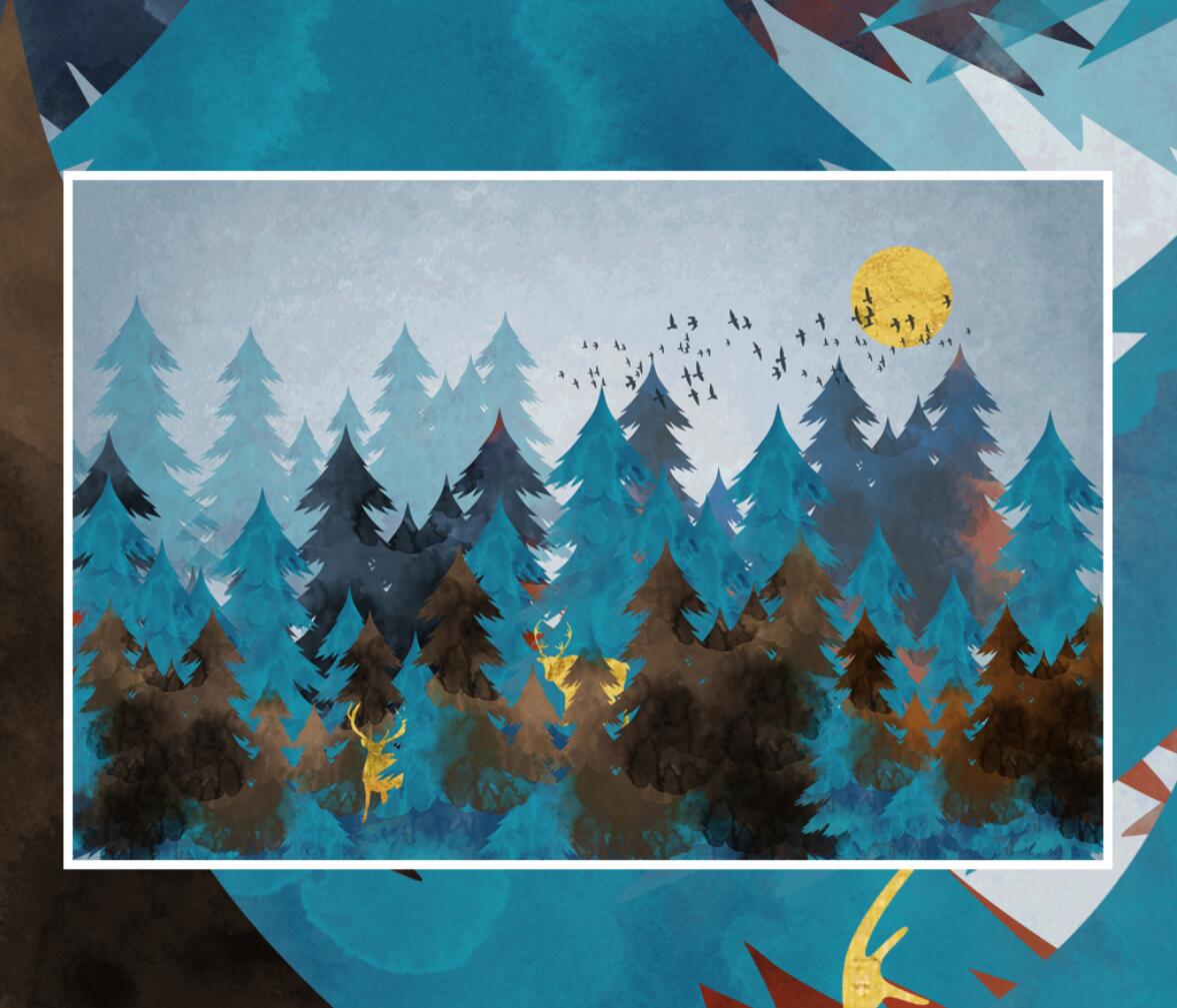 custom-mural-papel-de-parede-3d-tv-sofa-background-living-room-bedroom-background-elk-forest-wallpaper-for-wallpapers-home-decor-papier-peint