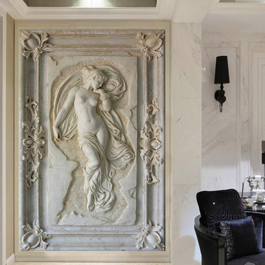 entrance-mural-hallway-corridor-nude-angel-statue