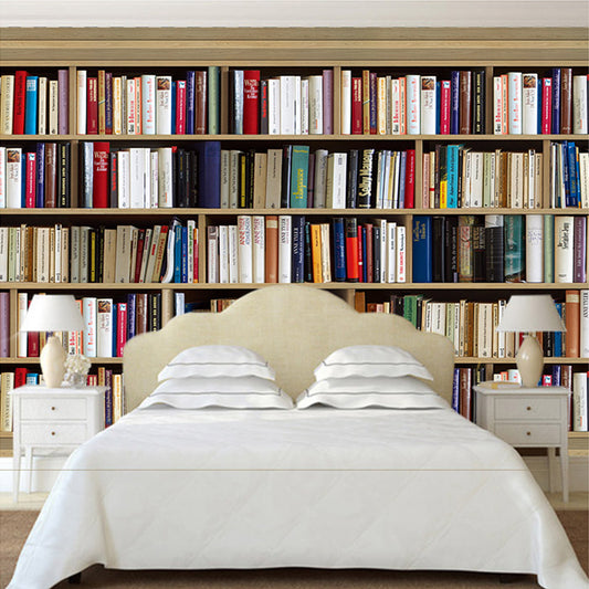 bookshelf-bookcase-library-wallpaper-vintage-retro-mural
