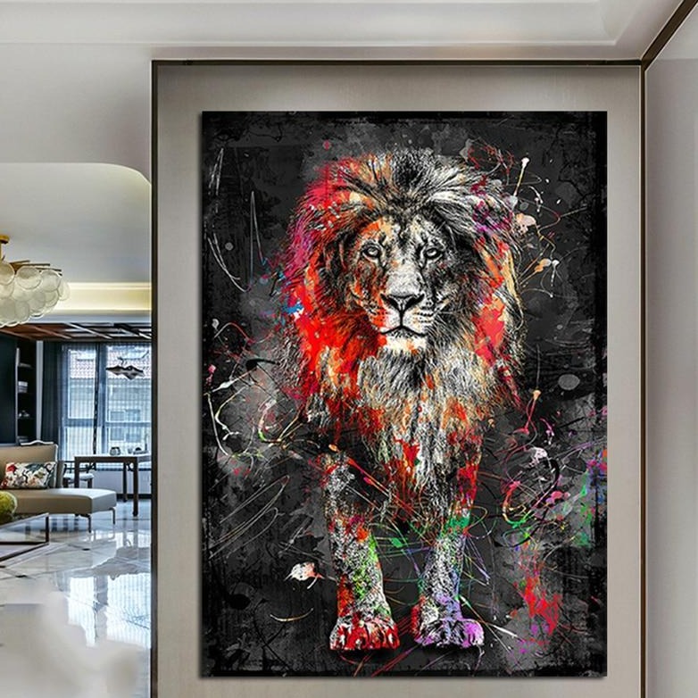 custom-mural-wallpaper-3d-living-room-bedroom-home-decor-wall-painting-papel-de-parede-papier-peint-abstract-colorful-lion-painting-animal-decor
